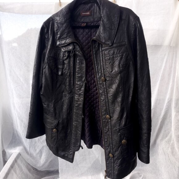 Danier Leather Jacket with Quilted Lining - Picture 1 of 15
